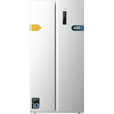 Cecotec Frigorífico Americano 2 Puertas Bolero CoolMarket SBS 430 Inox E. Side by Side de 430 L, Altura 176 cm and 84 cm Ancho, Sistema Multi Air Flow, Total No Frost, Motor Inverter Plus