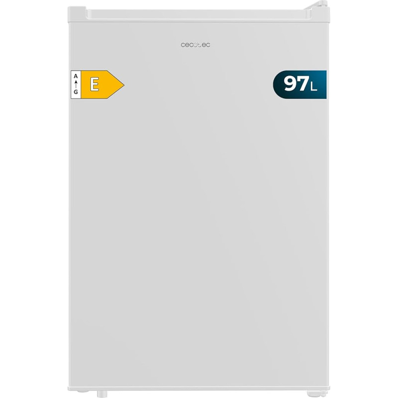 Cecotec Bolero CoolMarket TF 97 Black Vertical Table Freezer 97 L Energy Efficiency Class E, Compact Design, Reversible Door, 3 Drawers, Dimensions 55.1 x 57.5 x 83.5 cm, Colour: Black
