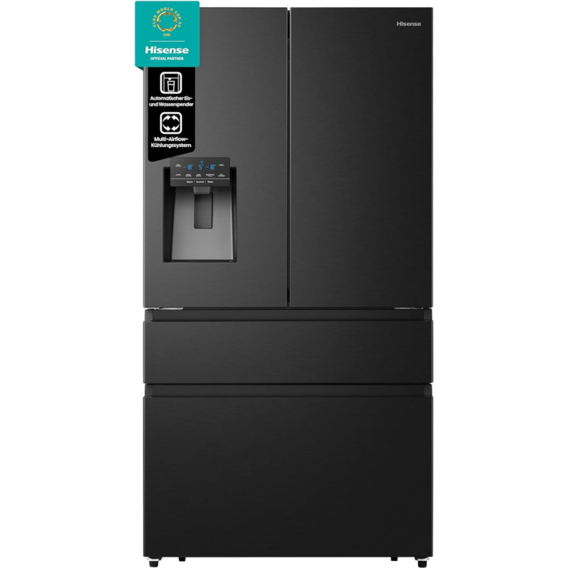 Hisense RF728N4SBFE French Door, MultiAirFlow, WiFi, Digital Control, 560L Volume