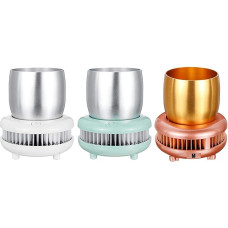 Elektrische Tassenkühlbox für Getränke, Aluminium, Getränkehalter für Zuhause, Büro