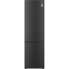 LG GBP62MCNBC, Class B, 384 L, Fridge/Freezer, Fresh Features, Fridge with Freezer and Interior Display, Doorway, Cooling+, Linear Cooling, 59.5 x 203 x 67.5 cm, Matte Black