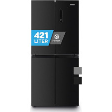 Heinrich´s Cross Door Fridge, Fridge Freezer Combination with 421 L Total Volume, Includes Total-No-Frost Function, 150 L Freezer Volume, LED Lighting, Multi-Airflow and Fresh Converter System, Six