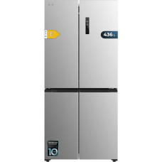 Cecotec Bolero CoolMarket 4D 436 436 Inox E Fridge 4 Doors 183 cm Height and 83.6 cm Width, Inverter Plus Compressor, Total No Frost, Door Alarm, Quick Cooling and Freezing Function, MultiAirFlow