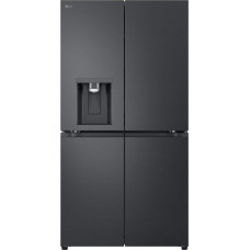 LG GML960EVBE, Multi Door, Class E, 641 L, Total No Frost, Fixed Water Connection, Ice, Crushed Ice and Water Dispenser, Essence Black Steel