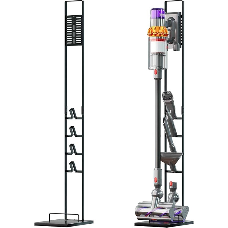 vhbw Stand ühildub Dyson Gen5 V15s Submarine V15 Detect Absoluutne Detect Complete V12 Slim V11 V10 V8 V7 V6 juhtmeta tolmuimeja koos Mop lisa kui Stabiilne hoidja tarvikud