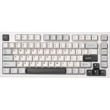 YUNZII YZ75 75% Hot Swapable Wireless Gaming Mechanical Keyboard, RGB taustavalgustus, BT5.0/2.4G/USB-C, Double Shot PBT klahviklapid Linux/Win/Mac (Gateron G Pro Yellow, White)