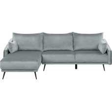 Varde 3-kohaline nurgadiivan Velvet Hall diivan koos pehmendusega Chaise Longue paremal küljel