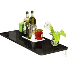 An der Wand montierter schwebender Klapptisch mit Klappblatt, Kleiner Schreibtisch aus Holz, Computertisch, Küchen-Esstisch für Zuhause und Büro