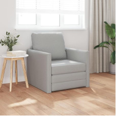 Diivanvoodi 2-in-1 põrandavoodi Cloud Grey 74 x 77 x 81 cm Pehme polüester Multifunktsionaalne disain elutuppa väikestesse ruumidesse