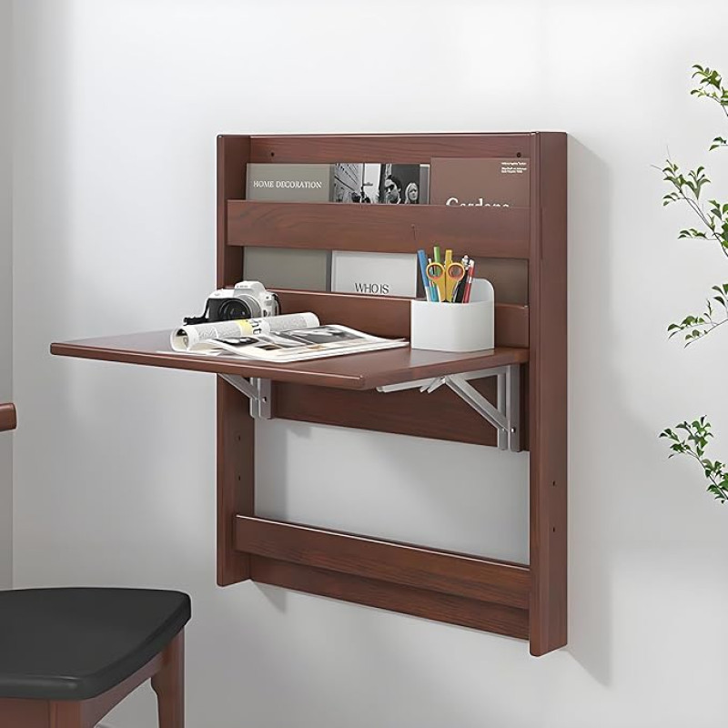 Seinale paigaldatav kokkupandav laud, kokkupandavad seinapuldid, seinale paigaldatavad kokkupandavad lauad Kokkupandavad lauad seinale paigaldatavad lauad koju, õppetööle, magamistuppa, 41,5 x 63 cm (16,3 x 24,8 Z