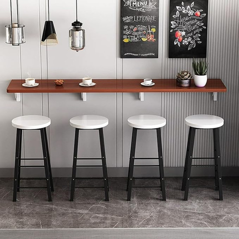 Seina kokkupandav laud, seina kokkupandav söögilaud, puidust seina kokkupandav laud, pikk kitsas laud, sobib piimatee kaupluseks, baarilauale, söögitoale