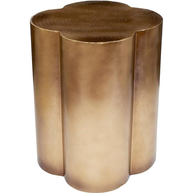 47th & Main Modern Hammered Metal Accent Table 18