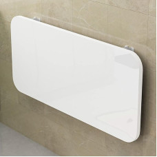 ZEQFEMKL Schwebender, an der Wand montierter Klapptisch für das Home-Office, Bar, Küche, Esszimmer, weiß, 120 x 40, Faltbarer Computertisch, Werkbank mit Ablagefläche