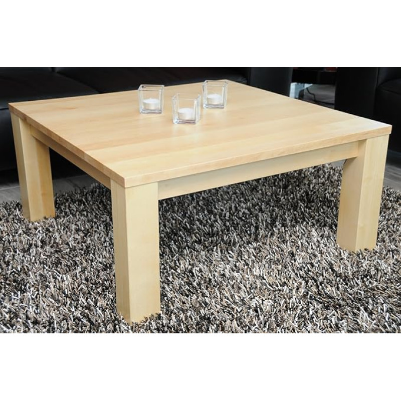 Holz-Projekt-Summer kohvilaud 60 x 60 cm vaher / ehtne puit / täispuit / kõrgus 42 cm