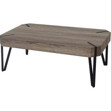 Kos T573 kohvilaud 43 x 110 x 60 cm MVG sertifitseeritud metsatammest tume metallist jalgadega