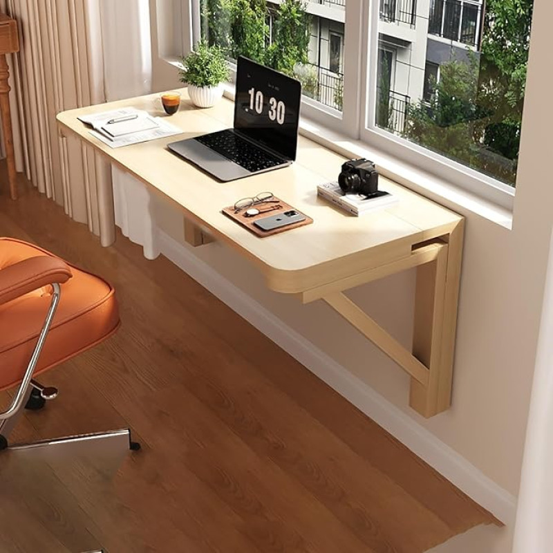 Wandtisch Klappbar Holz Wandtisch Klein Wandtisch Klappbar Wandtisch Klapptisch Esstisch Platzsparend für Küche Waschküche Restaurant