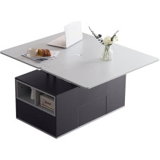 Moodne kokkupandav ja pikendatav kohvilaud koos hoiuruumiga - kokkupandavad lauad, kokkupandav laud, betoonhall