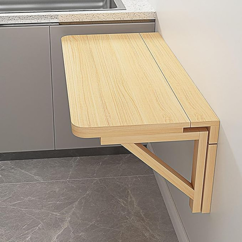 Klapptisch zur Wandmontage, mit klappbarem Schreibtisch, platzsparend, 60 x 40 cm ja 70 x 40 cm