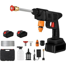 Aku survepesur, mobiilne akupesur 2 16680VF akuga ja hoiukastiga, 0-8 m veepihustuskaugus, auto, terrass, aed, vaipade puhastamine, bassein