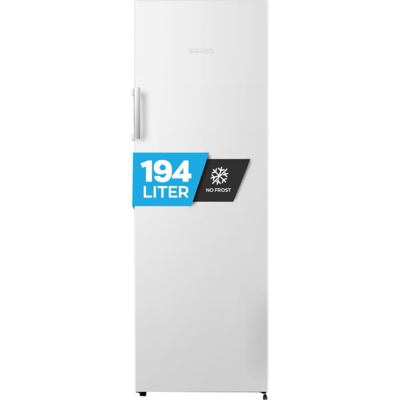 Heinrich´s Freezer 194 Litres, Temperature: -14 °C ~ -24 °C, Freezer, No-Frost Protection, 5x Freezer Drawer + 1x Freezer, LED Display, Airflow, Interchangeable Door Hinge, Alarm Function, White