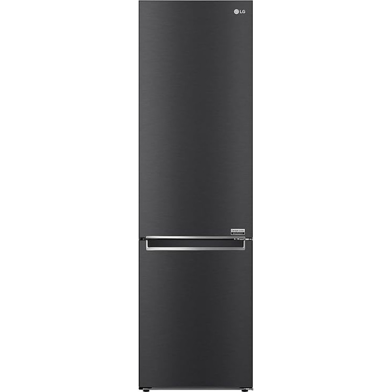 LG GBB92MCBAP, Class A, 384 L, Fridge/Freezer, Inverter Linear Compressor, 35 dB, Fridge with Freezer, Interior Display, DoorCooling+, Linear Cooling - Matte Black