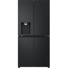 LG GML861EPPE Side by Side Slim Fridge, Class E, 506 L, Multi-Door Fridge with Freezer, Ice, Crushed Ice Water Dispenser with UV Nano, Total NoFrost, Smart Inverter Compressor, Wi-Fi