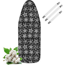 LaFleurs® triikimislaua kate 120 x 40 cm (M) - puuvillane, eriti paksu polstriga - pingutusega tugevaks hoidmiseks - aurutriikraudadele ja kiirtriikimisele - sobib 110-122 x 30-40 cm triikimislaudadele.