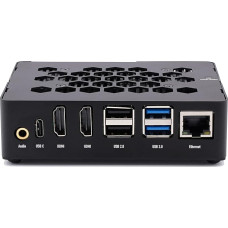 KKSB Rock 5B korpus koos jahutusalusega - must alumiiniumist korpus