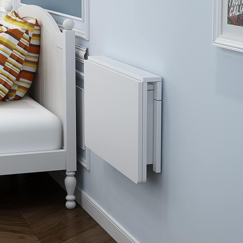 Klapptisch mit Blättern zur Wandmontage, platzsparend, Eck-Ess- und Computertisch für kleine Räume, Laptop und Gaming-Arbeitsplatz (suurus: 99,1 x 58,4 cm)