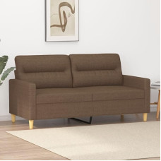 2-Sitzer-Sofa Braun 140 cm Stoff Modernes Design Bequem Robust für Wohnzimmer Balkon Jugendzimmer 2-Sitzer-Sofa Braun 140 cm Stoff Modernes Design Bequem Robust für Wohnzimmer Balkon Jugendzimmer