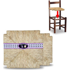 2 käe asendusistmed toolile, raskevõimeline õlg, tõeline tool, holster koos eksklusiivse paigaldusjuhendiga Italiano + Manual Montaggio - cm.41x41x3 (2 Sedute Paglia Naturale)