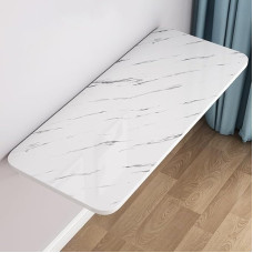 Kaasaskantav seinale kokkupandav laud 40 x 20 tolli ruumi säästev köögilaud Kokkupandav õppetöölaud Ujuv kontorilaud (valge kivi, 70 x 50 cm)