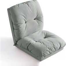 Põrandakohvri diivan, 6-suunaline reguleeritav madrats, kokkupandav diivan eemaldatava kattega, lamamistool magamistuppa, elutuppa, korterisse (värv : roheline, suurus : S)