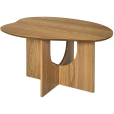 HOME DECO FACTORY, HD7388 Moodne Calypso kohvilaud, Elegantne ja praktiline disain, integreeritud hoiuruum, ideaalne elutuppa, lihtne hooldada, 80 x 42 x 60 cm, pruun