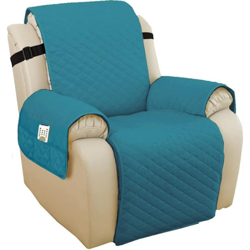 KXAOXGRC Diivanite käetugede kaitsekatted, 1 komplekt diivanikate, eemaldatav lastematt, tugitooli istuja, mööbli kaitse, kaitsekatted, pestavad käetugede katted (sinine roheline, väike)