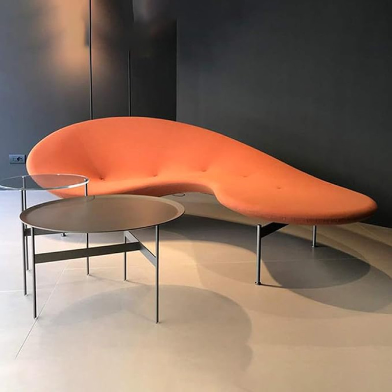 Generisch Creative Living Room Diivanid, kaasaegne abstraktne Lounge Accent Chair valmistatud sametist, mille sisemine raam on valmistatud klaaskiuga tugevdatud plastikust, täielikult kokku pandud (97 tolli pikkusega)