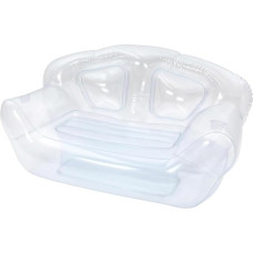 Läbipaistev täispuhutav topelt diivanitool, läbipaistev täispuhutav diivan, läbipaistev täispuhutav laisk diivanitool, seljatugi, siseruumidesse, magamistuppa, rõdule, õue, aeda, basseinile