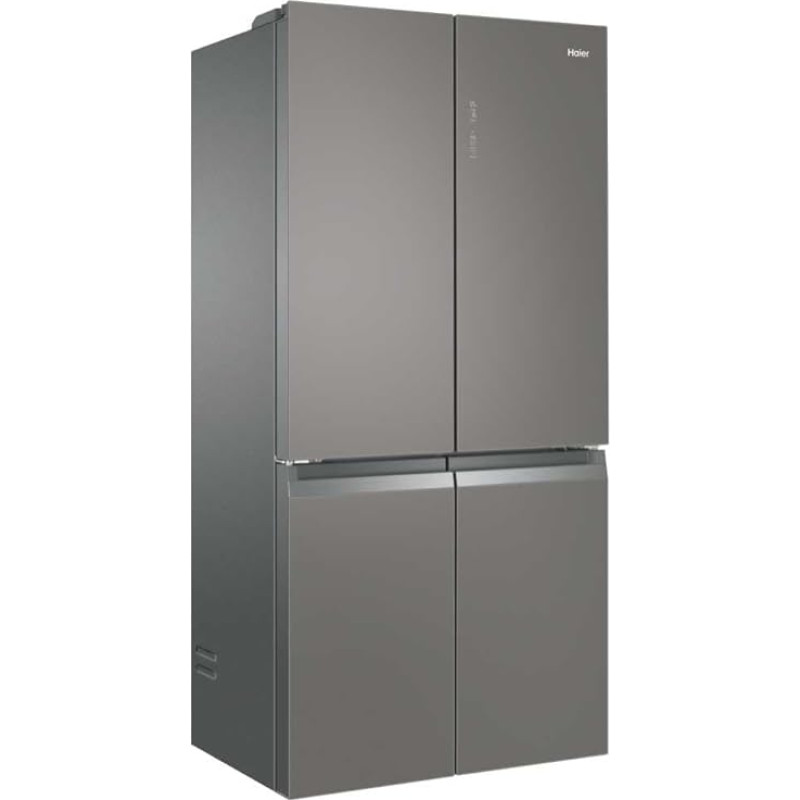 Haier HTF-540DGG7 Side-by-Side T-Door in Elegant Glass Design A++ 190, 5 cm Height, 91 cm Width, 65 cm Depth, 340 kWh per Year 350 L Fridge Capacity 150 L Freezer Capacity