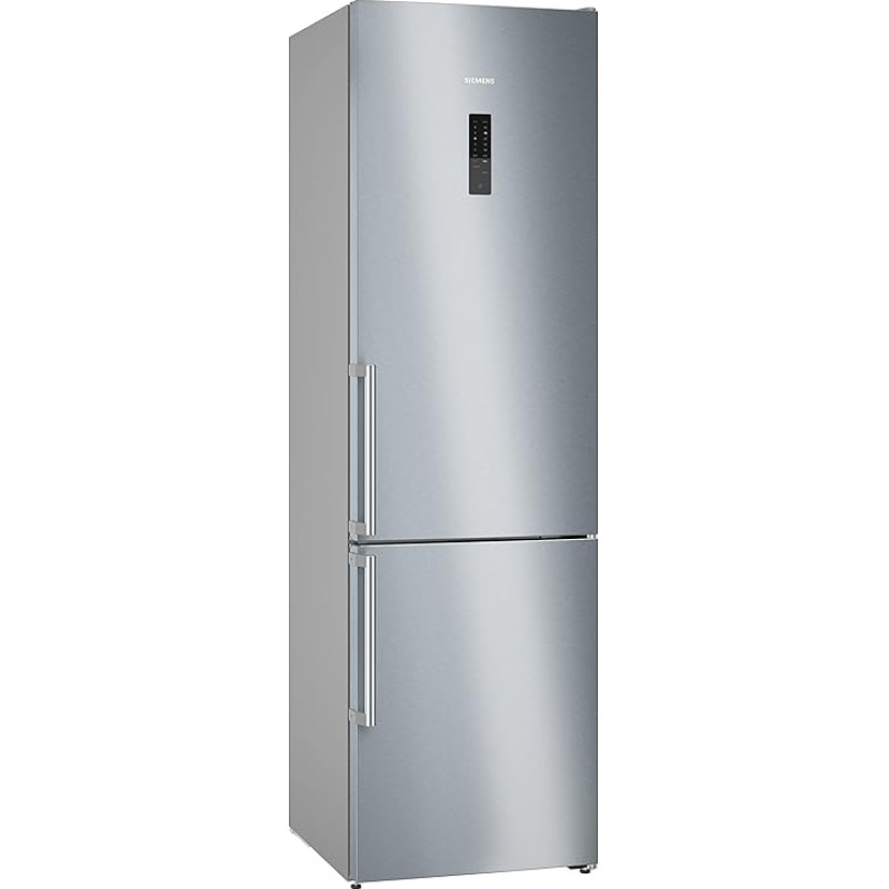 Siemens KG39NAIBT iQ500 Fridge-Freezer Combination, 203 x 60 cm, 260 L Cooling + 103 L Freezer, HyperFresh Longer Freshness, AntiFingerprint Protection Against Fingerprints, SuperCooling, Stainless