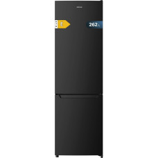 Cecotec Bolero CoolMarket Combi 262 Black E. Fridge Freezer Combination 2 Doors 262L Class E Electronic Control LED Lighting Glass Shelves Elegant