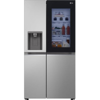 LG GSGV81PYLL Side by Side Refrigerator, Class E, 635 L, Instaview, Multi-Door Fridge with Freezer, Ice, Crushed Ice Water Dispenser, Total NoFrost, Smart Inverter Compressor, Wi-Fi
