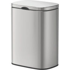 WENKO Sare seinale paigaldatav kosmeetikakast 5 liitrit kaanega ja Easy-Close Soft-Close mehhanismiga, vannitoa ämber läikivast roostevaba terasest, kinnitus ei vaja puurimist, 21 x 29,5 x 18 cm.