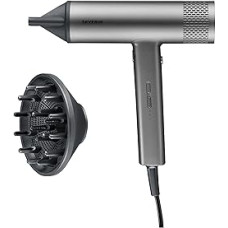 SEVERIN ioonföön koos difuusori ja kontsentraatoriga, võimas föön ja vastupidav föön, tõhus BLDC mootor, ioontehnoloogia, 2000 W, antratsiit, HT 0171