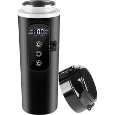 12 V - 24 V veekeetja autole, 500 ml elektriline reisiveekeetja roostevabast terasest 12-voldise sigaretisüütajaga kuuma vee jaoks kohvi tee auto veoauto reisimine telkimine (50W-100W)