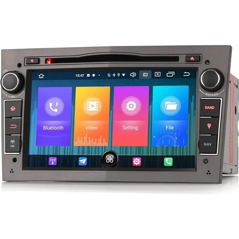 GONFEN Quad Core Android 11 DAB+ autoraadio Vauxhall Astra Vivaro Zafira Antara Meriva Combo Corsa Vectra jaoks koos GPS navigatsiooniga WiFi CD Bluetooth Apple CarPlay 2GB RAM + 32GB ROM OBD2 TPMS DVB-T2