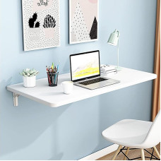 An der Wand montierter Klapptisch für Waschküche, an der Wand montierter Esstisch, zusammenklappbar, an der Wand montierter Computertisch, stabil und robust, für Arbeitszimmer, Schlafzimmer