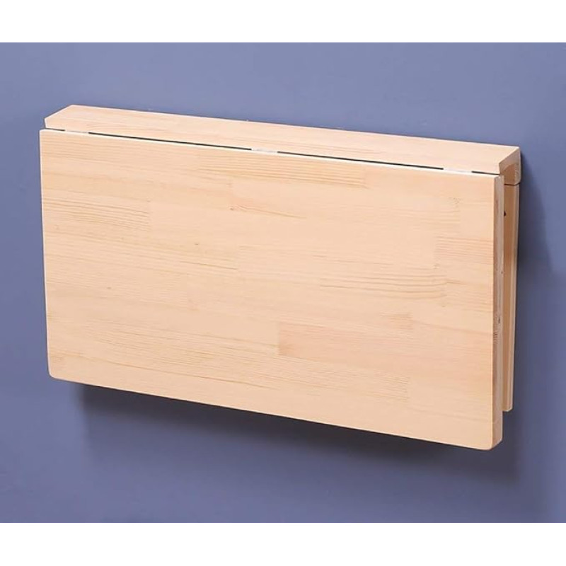 Klapptisch aus Massivholz, an der Wand hängender Computertisch, multifunktionaler Esstisch für die Familie, Wandtisch für den Balkon (suurus: 80 x 40 cm)