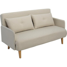 ITALFROM Kerge diivanvoodi 150 x 73 x 81 cm Beež kaheinimesevoodi jaoks