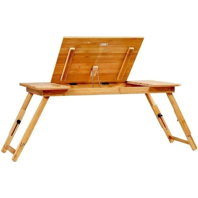 Reguleeritav kaasaskantav kokkupandav sülearvuti laud kallutatava, kerge ja ruumi säästva disainiga kodu, kontori, õppimise, mängimise ja kodus töötamise jaoks.