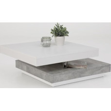 Wohnorama Andy kohvilaud pööratav Hela valge/betoon i